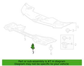 91505-ty4-a40 Honda 2013-25 And 14-20 Acura Splash Shield Clip 6 Piece Lot