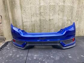 Rbr-10070 Honda 17-20 Civic Si Coupe 1.5l Rear Bumper Cover Exhaust Centered Blue Assembly