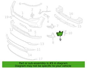 86543-n9000 Hyundai Genuine Front Bumper Air Duct Left Lh For 2022-2024 Tucson
