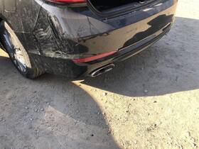 86610c2000 Hyundai 2015-2017 Sonata Rear Bumper Black Us Built 2 Exhaust With Park Assist 894