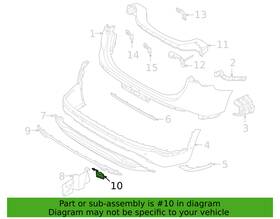 86617-s1500 Hyundai Genuine Rear Tow Hook Eye Cap Cover For 2021-2023 Santa Fe