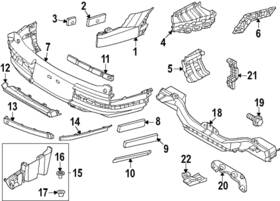 86652-r6000 Hyundai Genuine Bumper Cover Bracket