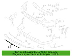 86699-s8000 Hyundai 2020 2021 2022 Palisade Rear Bumper Lower Trim Insert Oem New
