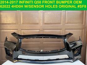620224hd0h Infiniti 2014-2017 Q50 Front Bumper Cover Oem W Sensor Hole S