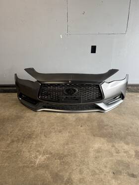 620225ch0h Infiniti 2017-2022 Q60 Front Bumper Cover Complete With Fog Lights Used Oem