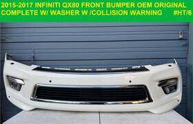 620225za1h Infiniti 2015-2017 Qx80 Front Bumper Oem Complete Grill Original