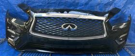 62254-6hh0a Infiniti 2017-2019 Q50 Front Bumper Cover Assembly Black Kh3 3.0l# Nb2-frs936