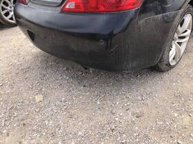 85022jj50h Infiniti 2009-2013 G37 Rear Bumper Assembly Kh3 Black Convertible Base 827881