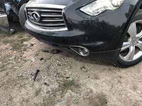 Fbm223ev1h Infiniti 2012 Fx Front Bumper Assembly Kh3 Black With Navigation Option 887598