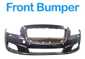 C2d5386xxx Jaguar 10-15 Xj Xjr Front Bumper Cover Shell Panel Assembly Black Oem