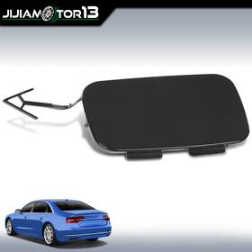 Jijia050724 Jijiamotor13 Black Rear Bumper Tow Hook Eye Cover Cap Fit For Audi A8 Quattro D4 2014-2017