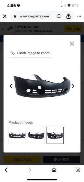 Jp-a50745 Jpautowholesale For 2010 2011 2012 Nissan Altima Sedan Front Bumper Cover Primed