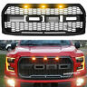 Jx-7154-mbk For Ford Raptor Style Front Grille Bumper Hood Black Grill