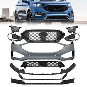 8aptgc943 Jx Fit 2019-2023 2024 Ford Edge St Front Bumper Cover Kit With Grille/led Fog Lights