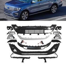 Ptwlgc908 Jx Front Bumper Complete Assembly With Fog Light For Ford Expedition 2018-2021 14pcs