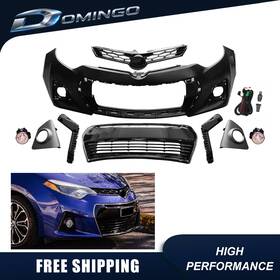 Kairos Krot002539a B For 2014 2015 2016 Toyota Corolla S Se Front Bumper Cover Kit With Fog Lights