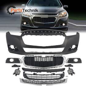 1kpgm1205k39 Karpal Front Bumper Cover Grille Assembly Kit For 2014-2015 Chevy Malibu/2016 Limited