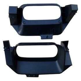 Llx-ch1037127-cl360a71 Karparts360 For Ram 1500 2015-2018 Tow Hook Bezel Driver And Passenger Side Pair Front