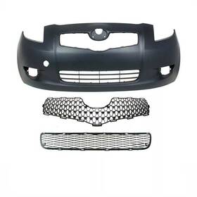14517284 Keystone Automotive Operations New Front Bumper Cover Kit For Toyota Yaris 2007-2008 Hatchback Model Set Of 3