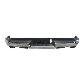 Keystone Automotive Operations 2019-2024 1500 For Ram Rear Step Bumper Cover Assembly Chrome And Black Plastic