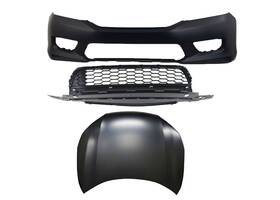 71103t2aa00 Keystone Automotive Operations Bumper Grille Cover Hood Panel Textured For 2013-2015 Honda Accord