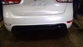 190-59350b Kia White Swp Rear Bumper Hatchback Korea Built Vin K 1st Digit Fits 17-18 Forte