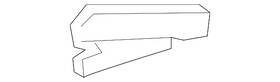 Kia 86513-f6000 Genuine Bumper Cover Side Bracket
