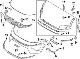 86527-at000 Kia Genuine Side Support