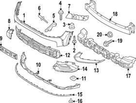 865a7-p1000 Kia Genuine Bumper Cover Front Bracket