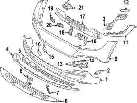 86625-cv100 Kia Genuine Bumper Bracket