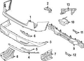 86650-gg020bkl Kia Genuine Cover Rear Bumper Lower