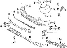 Kia 86693-dw000 Genuine Lower Molding