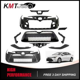 Kmt Automotive Kmtot002054a B Fits 2020-2022 Toyota Corolla Le Xle Front Bumper Cover And Grille Complete Set