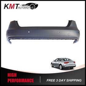 Kmtot003640 Kmt Automotive Rear Bumper Cover Primed Fits 2013-2016 Audi A4 With Parking Sensor Holes