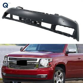 Qs398192qr Lablt Primed Front Bumper Cover For Chevy Suburban/tahoe 15 16-20 With Sensor Holes