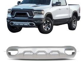 Qs427136qr Lablt Front Lower Bumper Face Bars For Ram 1500 Rebel Tra 2019-2024 Steel Silver