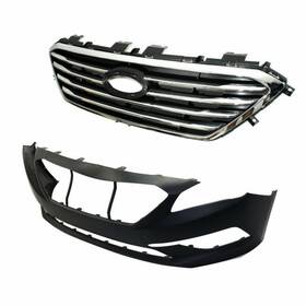 Law72234 Labwork Front Bumper Cover Grille For Hyundai Sonata 2015 2016 2017
