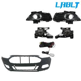 Tl7454q Labwork Lablt Front Bumper Cover And Fog Lights For 2013-2016 Ford Fusion With Sensor Hole