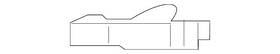 Lexus 52133-53030 Genuine Bumper Cover Bracket