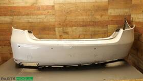 5215950912 Lexus 07-09 Ls460 Ls600h Rear Bumper Cover Assembly With Sensor Holes Black Oem