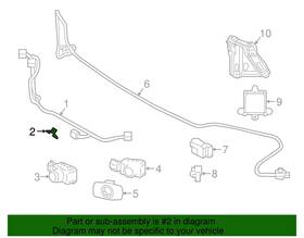89348-50140 Lexus New Oem Genuine 2018-24 Ls500 Sensor Harness Retainer Clip