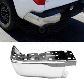 521520c030 Lh Drivers Chrome Steel Rear Bumper End For 2014-2018 Toyota Tundra Pickup New