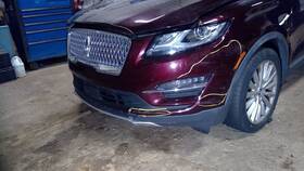 105-10260a Lincoln Red R3 Front Bumper Chrome Mesh Grille With Fog Lamps Fits 19 Mkc Grilles