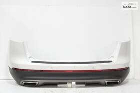 Ka1b17f001acw Lincoln 19-23 Nautilus Rear Bumper Cover Pristine White Tricoat With Sensor Oem
