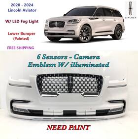 Lc5b-17c831-adw Lincoln Oem 2020 2021 2022 2023 2024 Aviator Front Bumper Need Paint #7