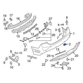 8t4z78442k00a Lincoln Oe For Mkz 2013-2020 Rear Jack Plug Cover