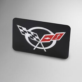 612230976 Logo Exhaust Plate Painted To Match Body Black For 1997-2004 Corvette