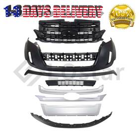 Lsot002562a Lostar B C D Complete Front Bumper Grille Set Without Fog Light For 2011-2014 Ford Edge