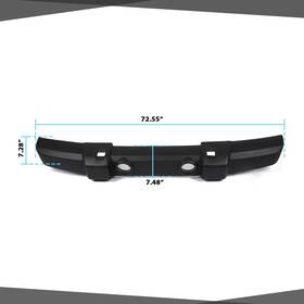 Eao-115817 Lqi Front Textured Bumper Cover With Fog Light Holes For 2007-2017 Jeep Wrangler Jk