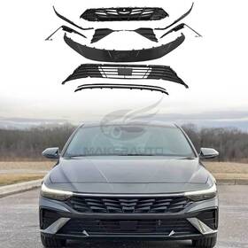 86350-aabc0 Makerauto Front Grille Kit With Camera Hole Sensor Holes For Elantra Kr Built 2024-2025
